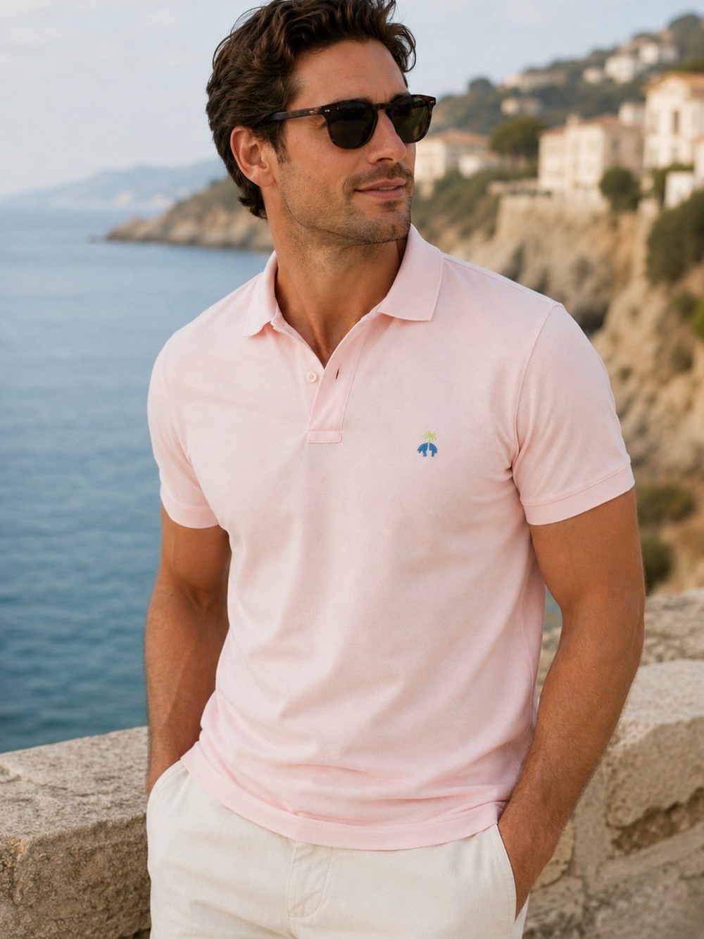 Brooks Brothers Performance Polo Shirt XL Pink Supima Cotton Stretch Slim Fit